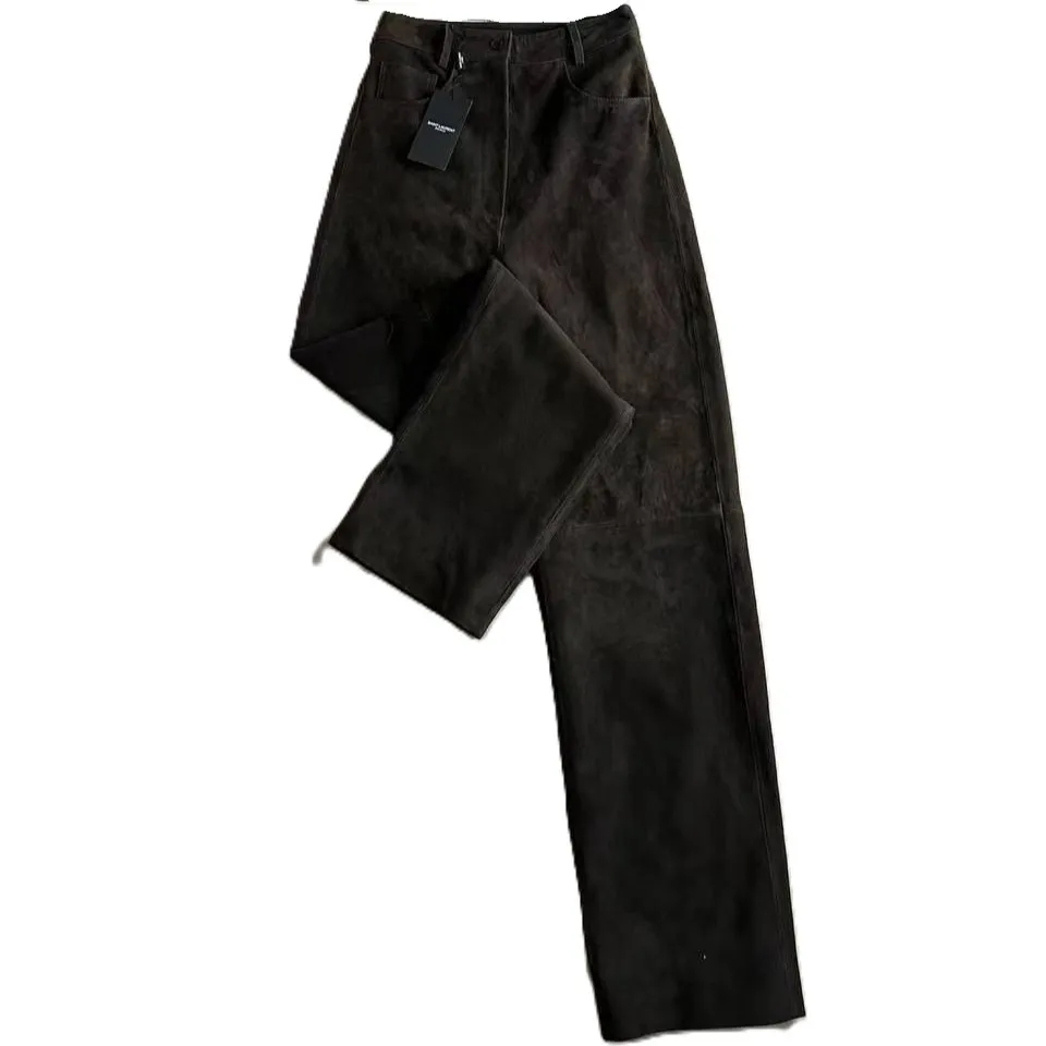 Замшевые брюки YSL