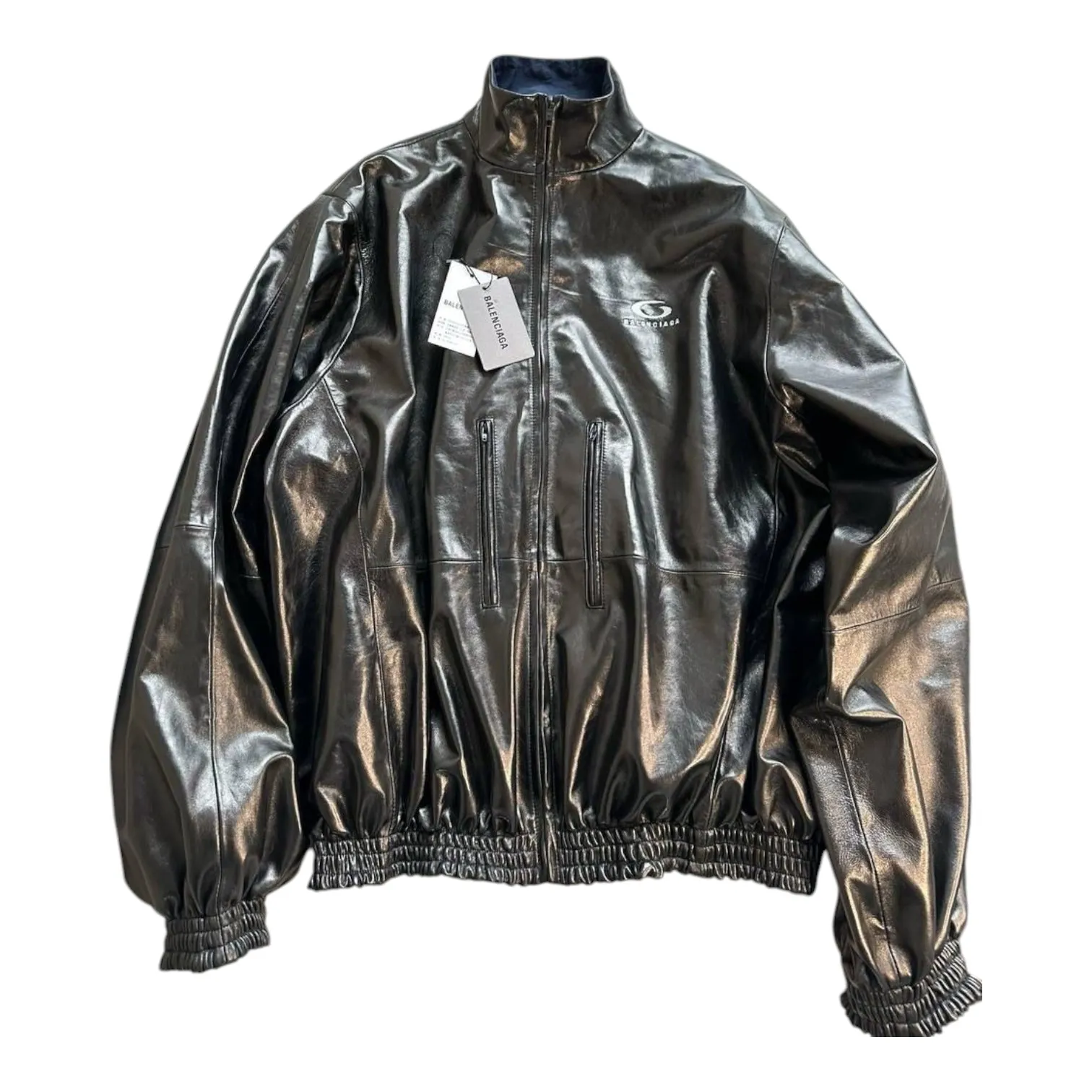 Куртка бомбер двухсторонний кожаный BALENCIAGA