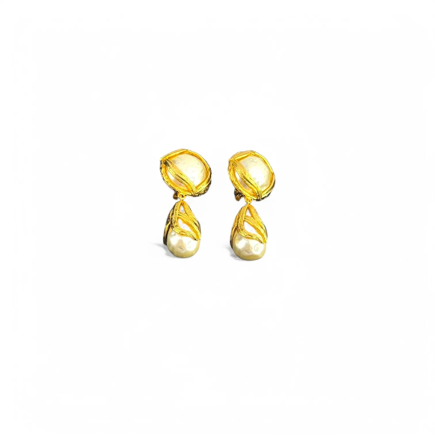 Серьги клипсы YSL