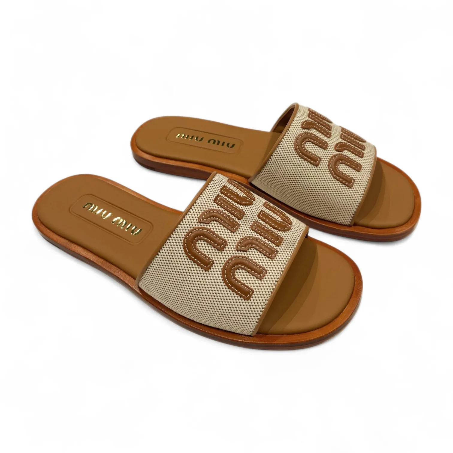 Шлепанцы MIU MIU