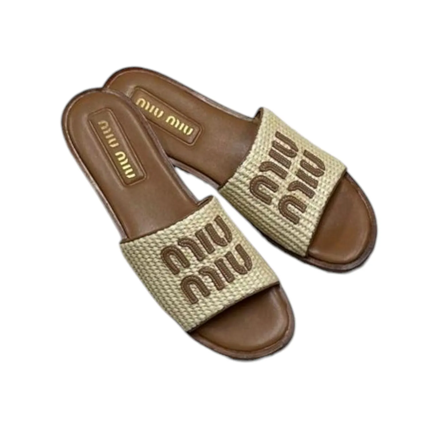 Шлепанцы MIU MIU