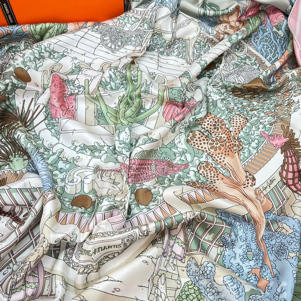 Платок HERMES (90Х90 см)
