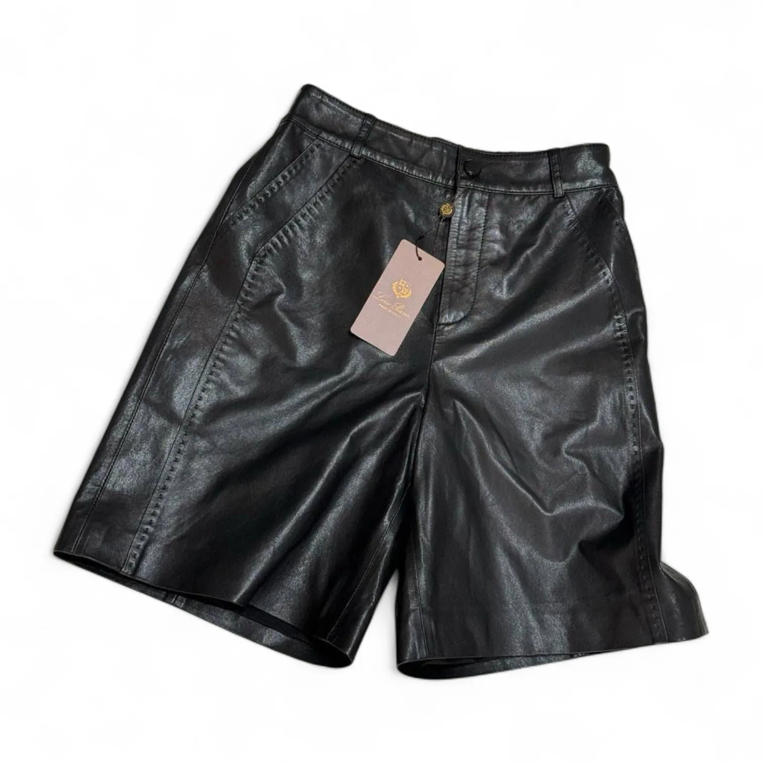 Кожаные шорты LORO PIANA