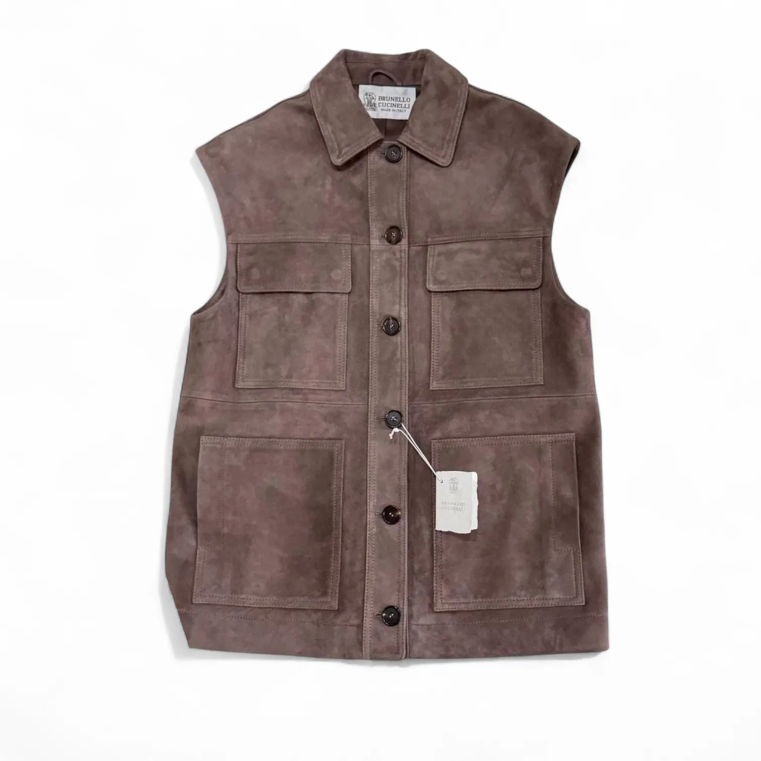 Замшевая жилетка BRUNELLO CUCINELLI