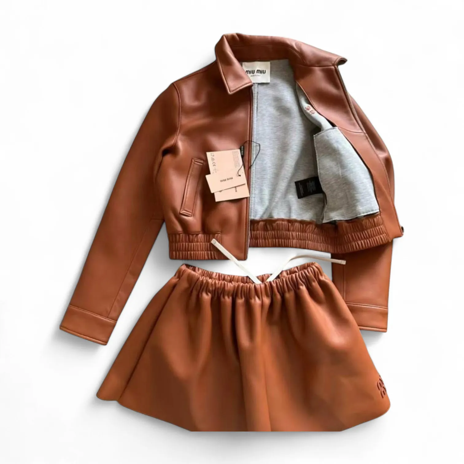 Кожаный комплект MIU MIU