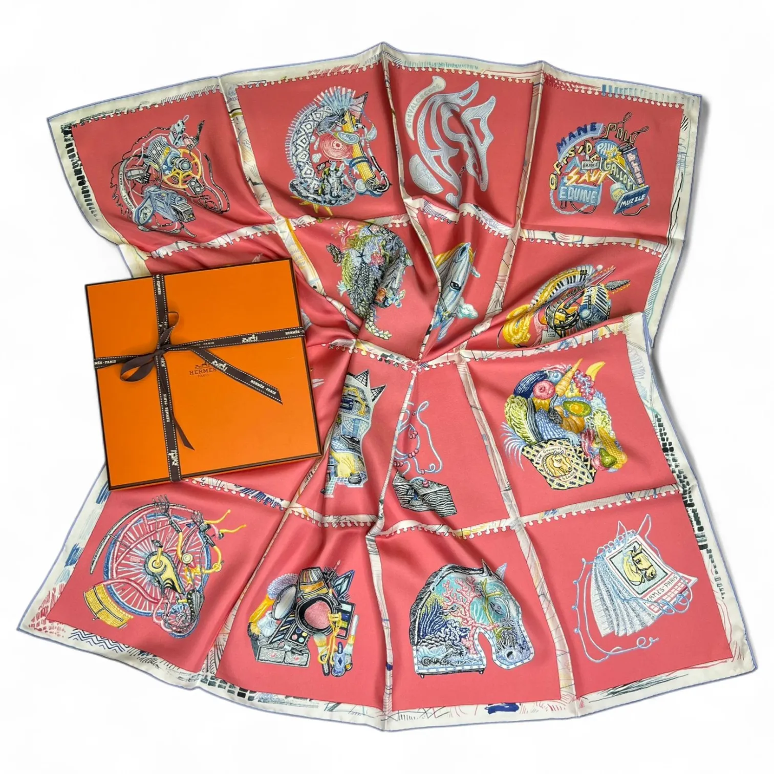 Платок HERMES (90Х90 см)
