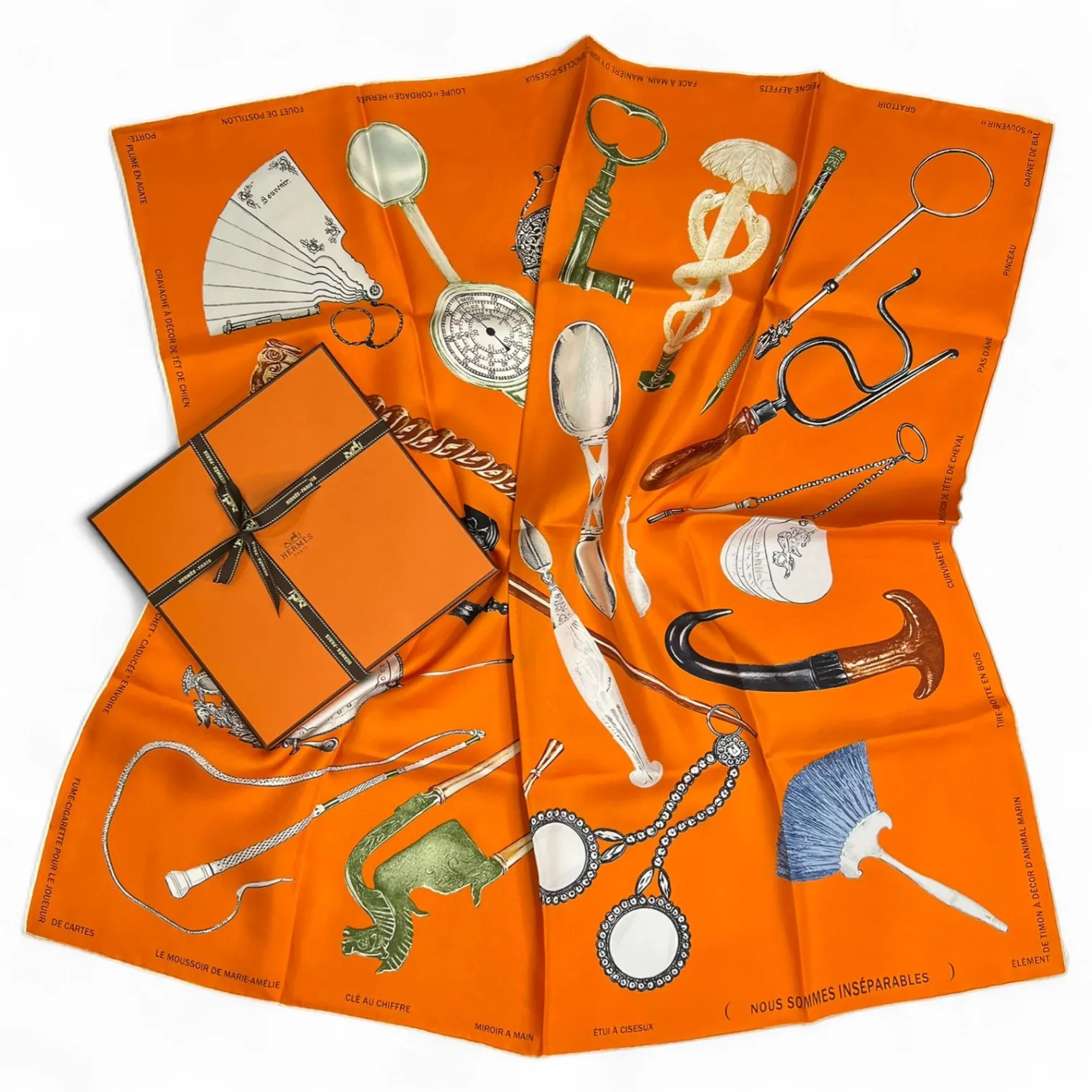Платок HERMES (90Х90 см)