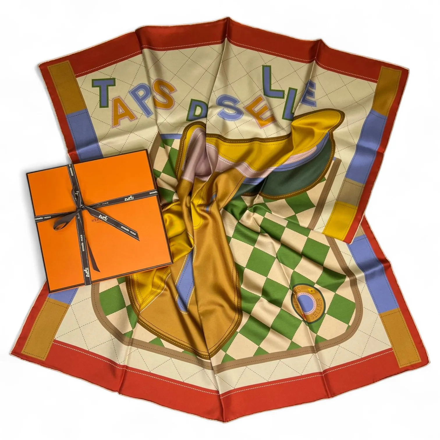 Платок HERMES (90Х90 см)