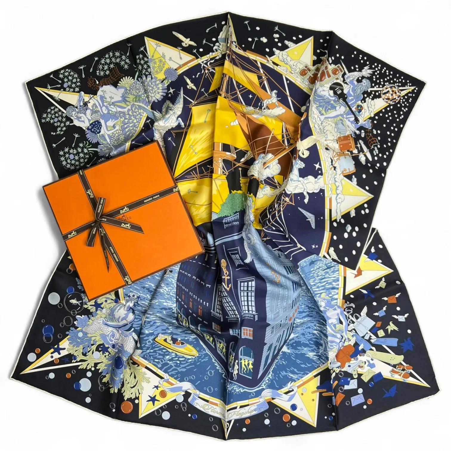 Платок HERMES (90Х90 см)