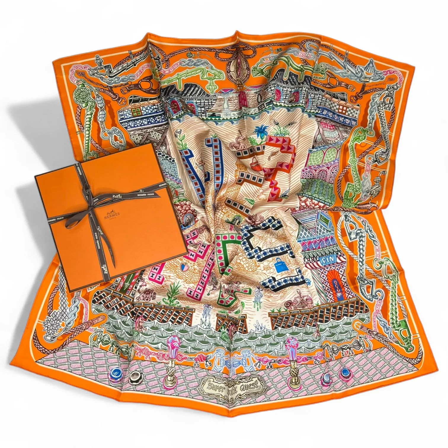 Платок HERMES (90Х90 см)