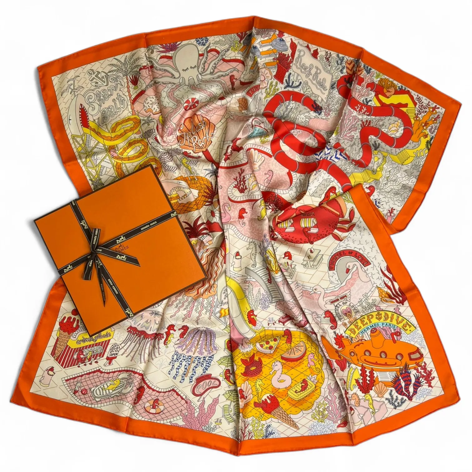Платок HERMES (90Х90 см)