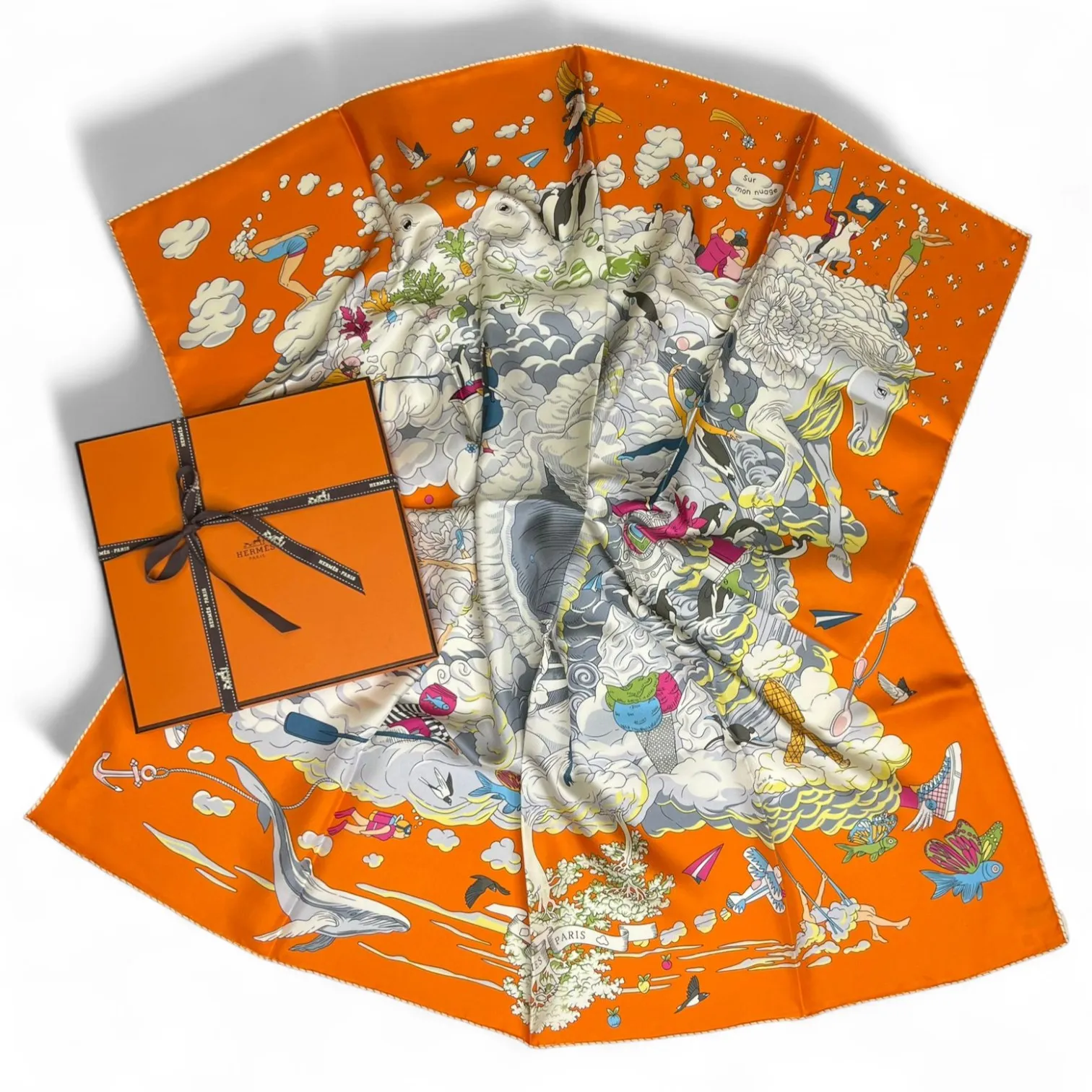 Платок HERMES (90Х90 см)