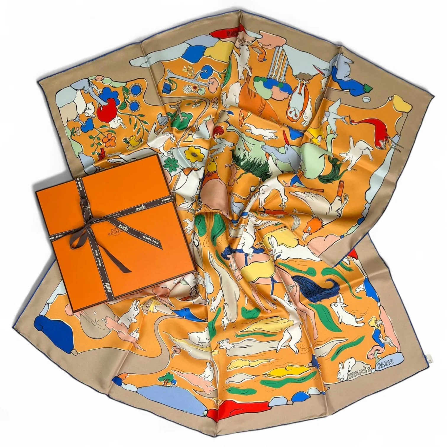 Платок HERMES (90Х90 см)