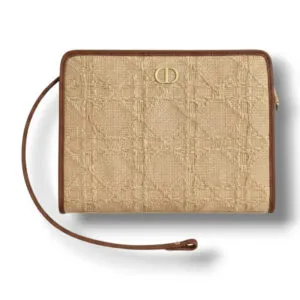 Папка DIOR Montaigne Dea Pouch Natural Cannage Raffia (30 см)