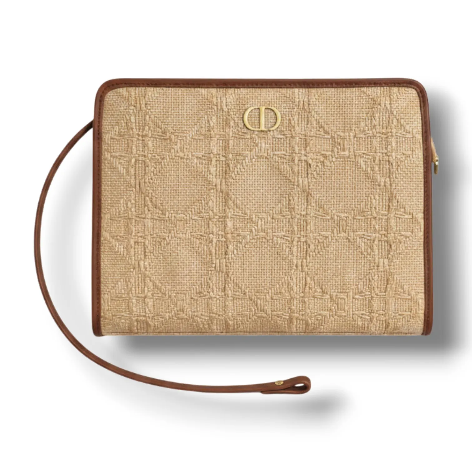 Папка DIOR Montaigne Dea Pouch Natural Cannage Raffia (30 см)