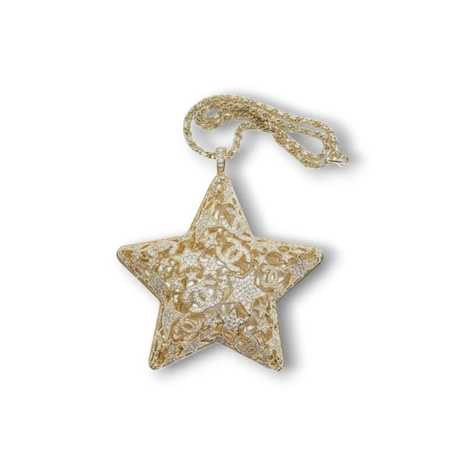Клатч CHANEL Metal Cage Star Minaudiere Clutch (15 см)