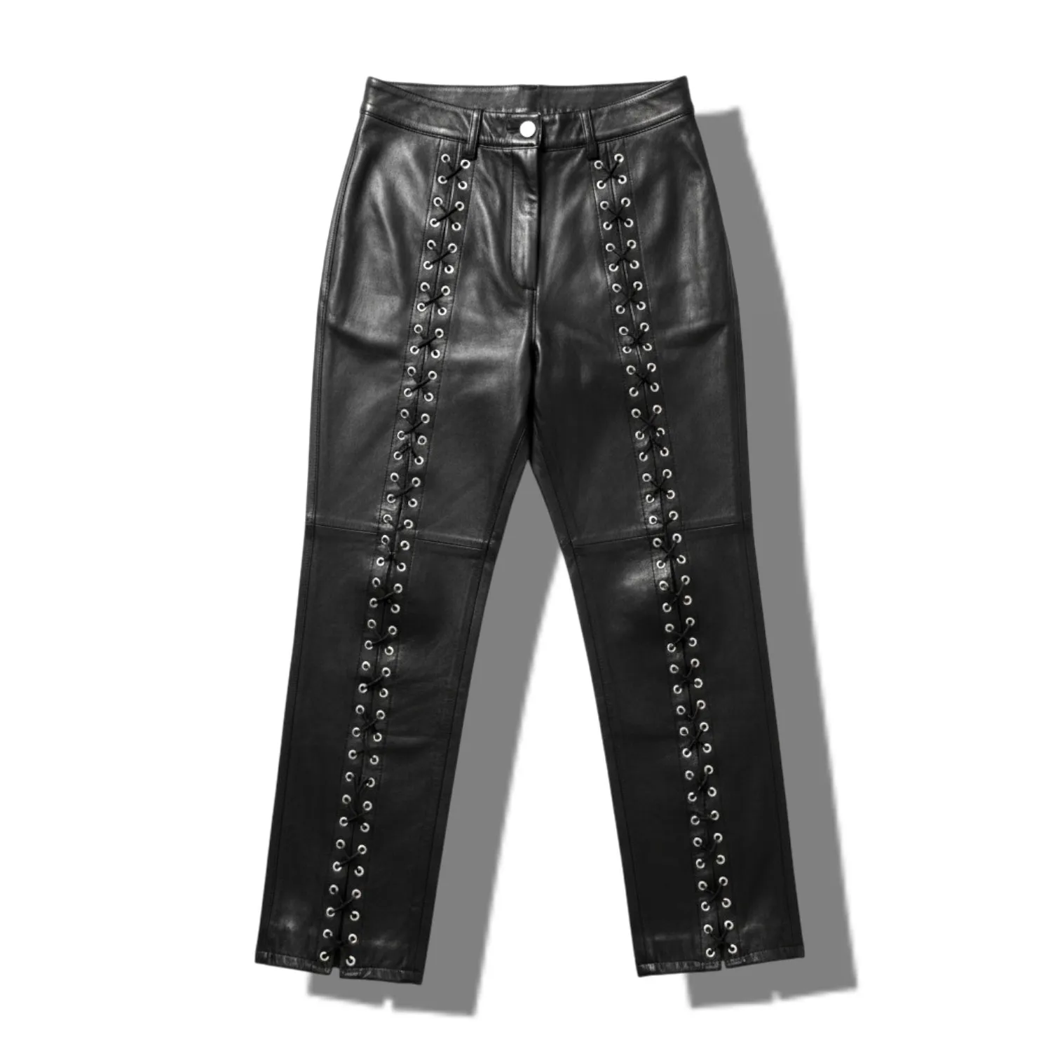 Кожаные брюки BALMAIN