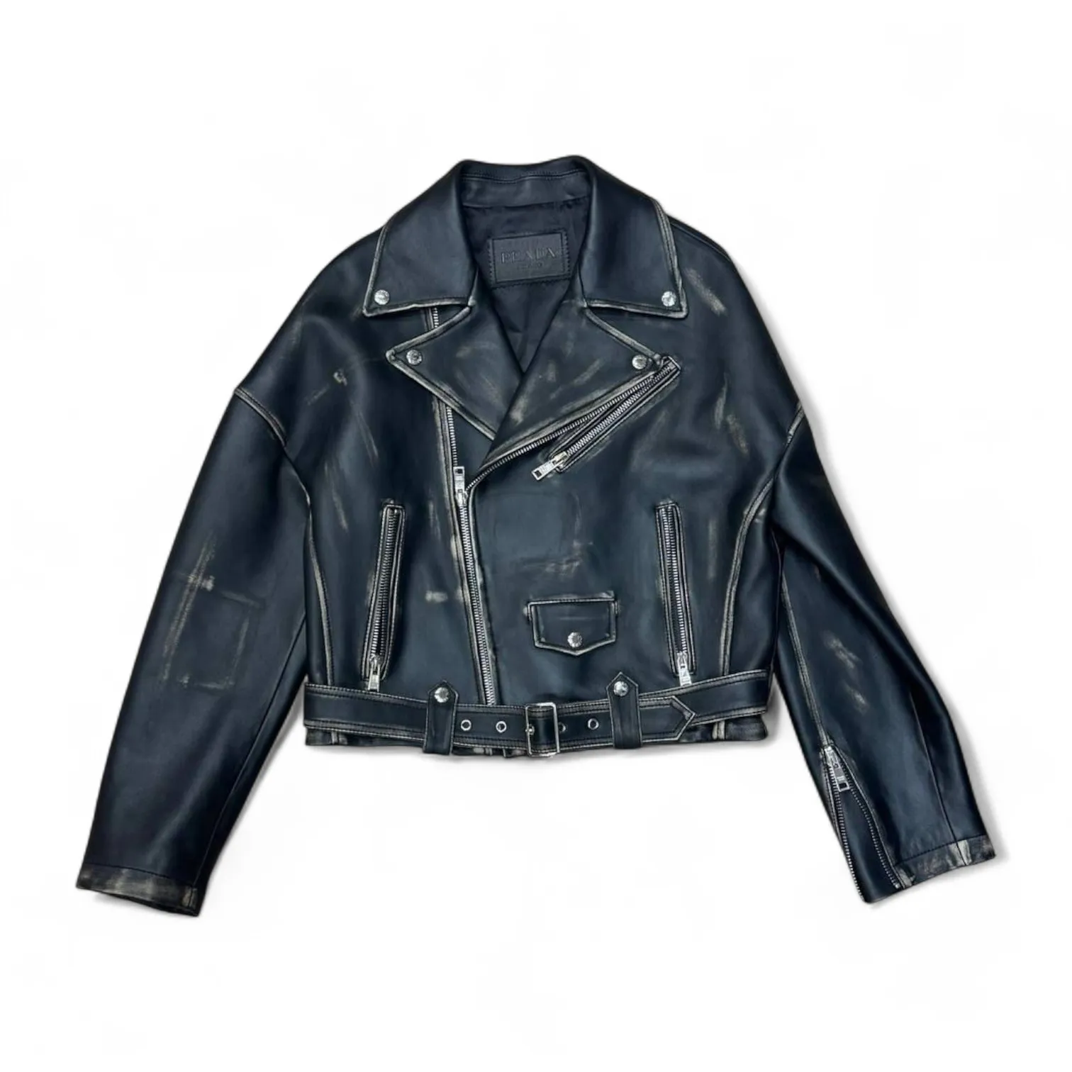 Кожаная куртка PRADA