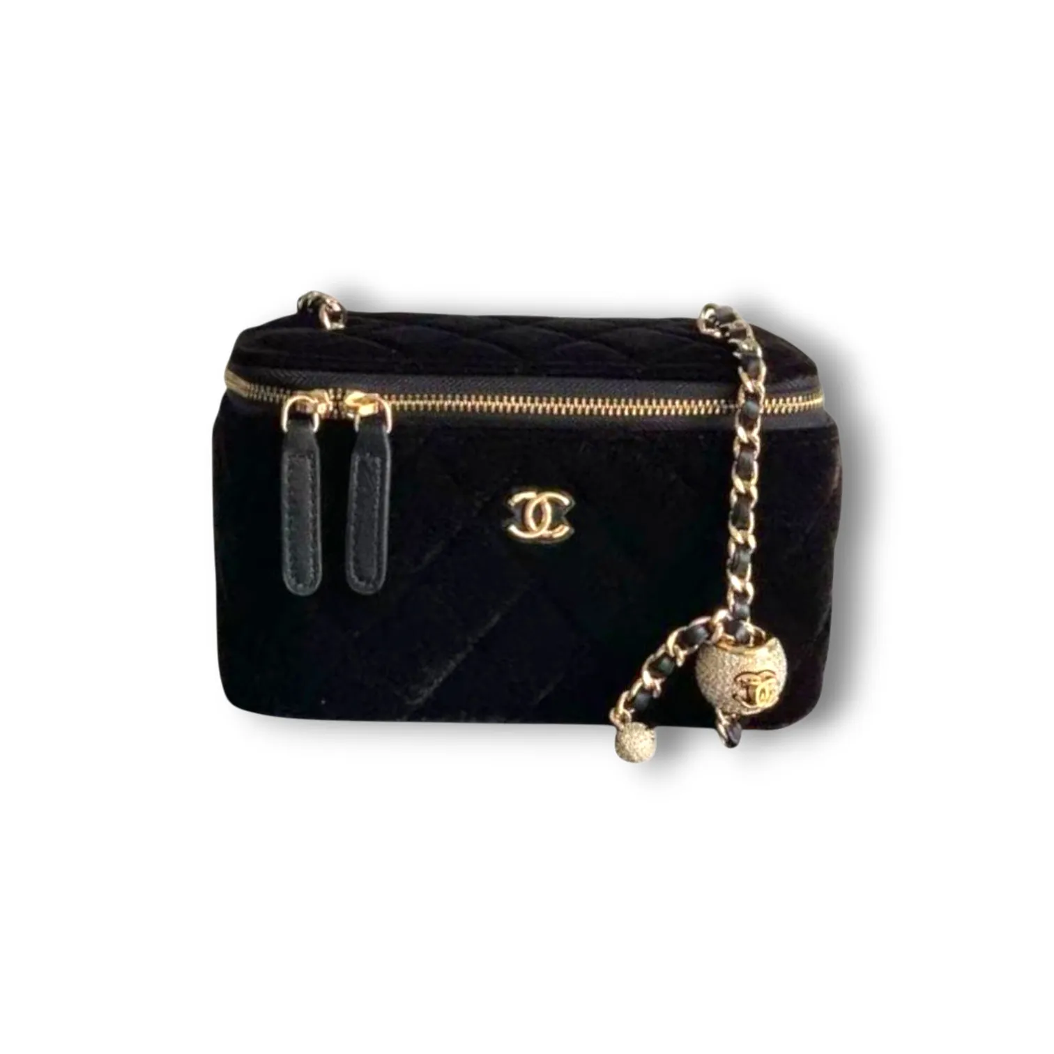 Клатч CHANEL Classic Rectangular Vanity Case with Chain & Pearl Crush (17 см)