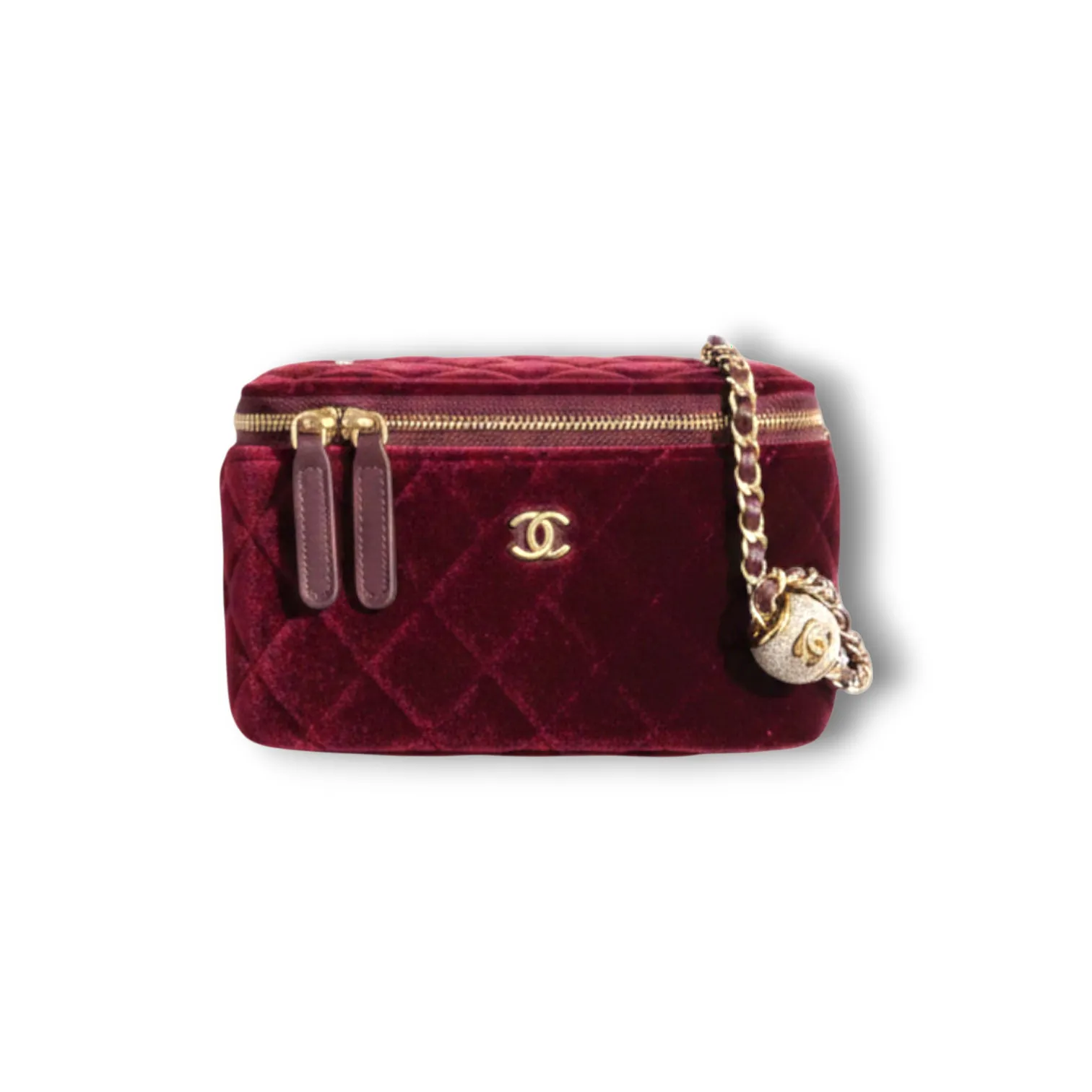 Клатч CHANEL Classic Rectangular Vanity Case with Chain & Pearl Crush (17 см)