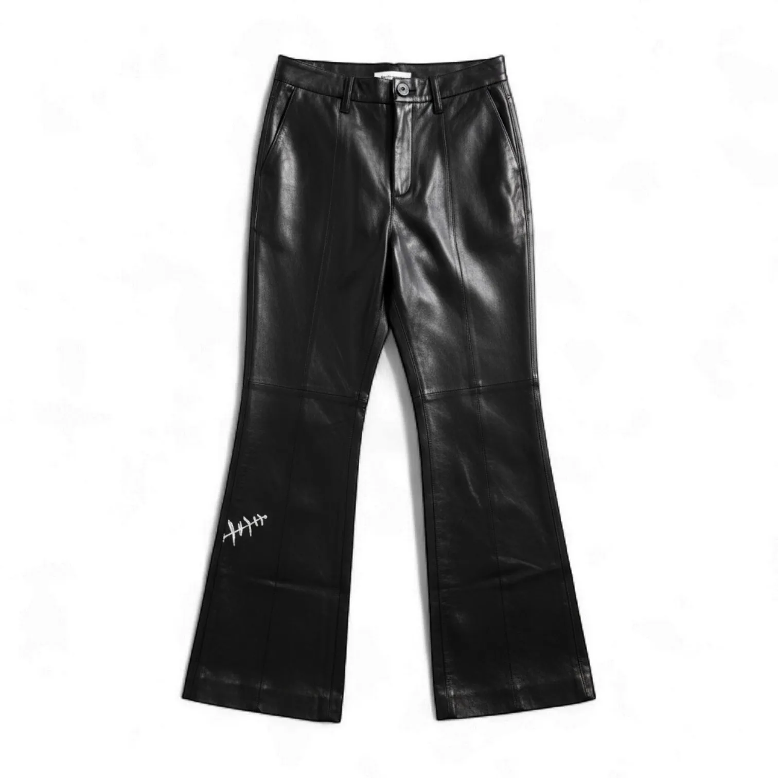 Кожаные брюки YSL
