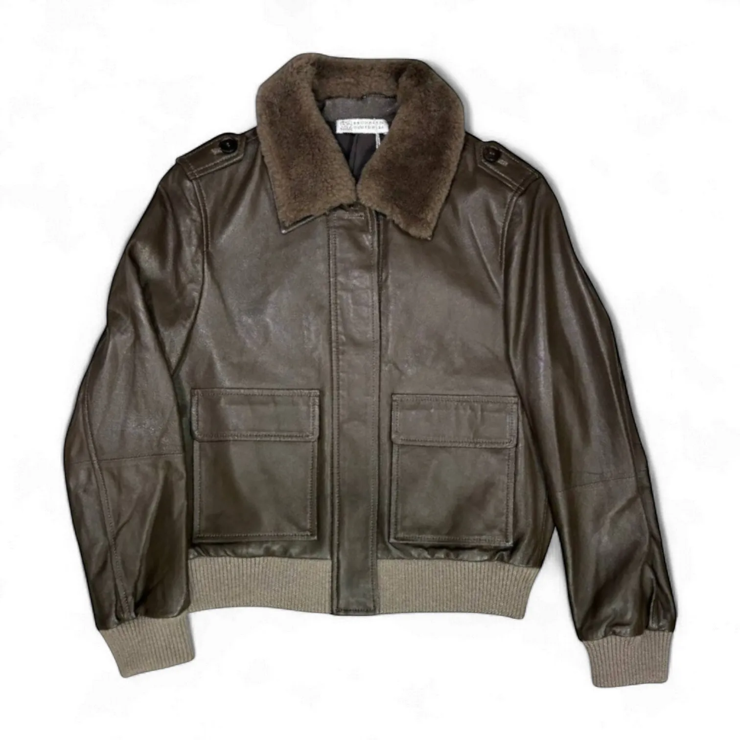 Кожаная куртка BRUNELLO CUCINELLI