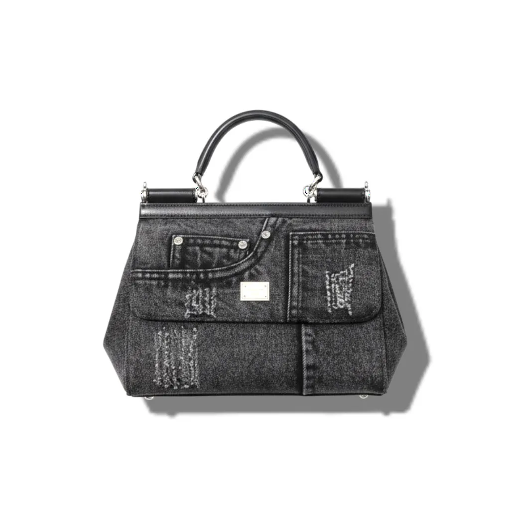 Сумка DOLCE GABBANA Woven Denim Sicily (20 см)