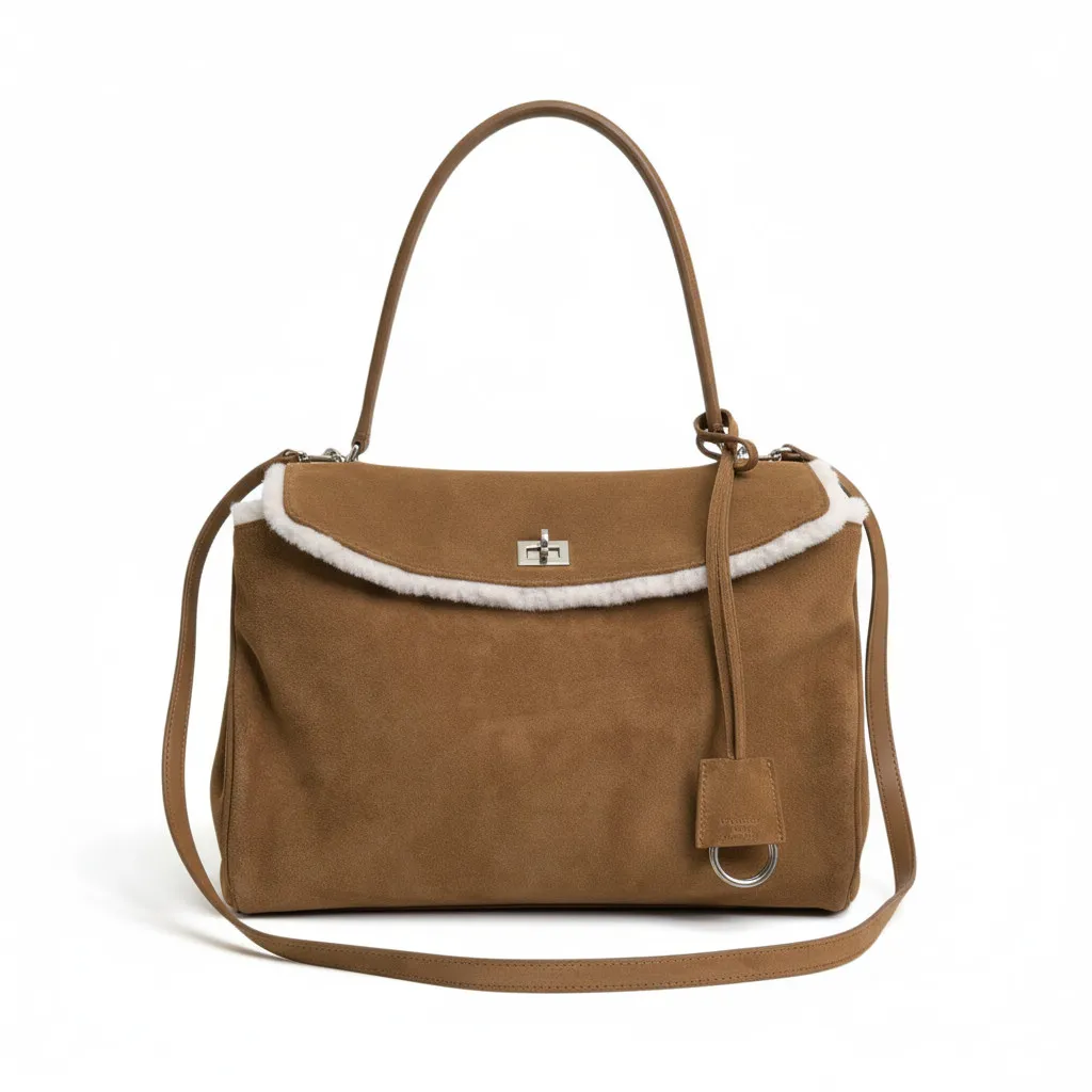 Сумка BALENCIAGA Rodeo Brown Suede (35 см)