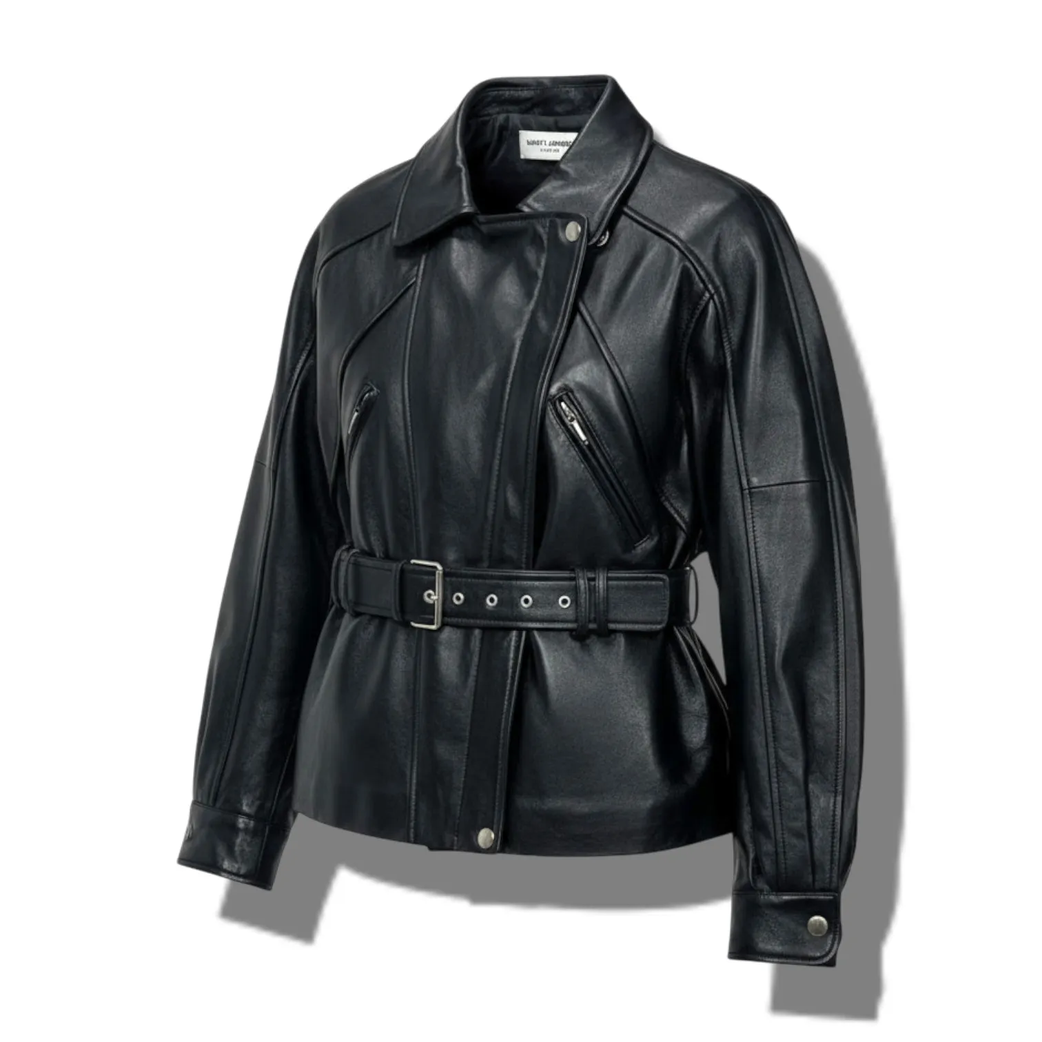 Кожаная куртка YSL