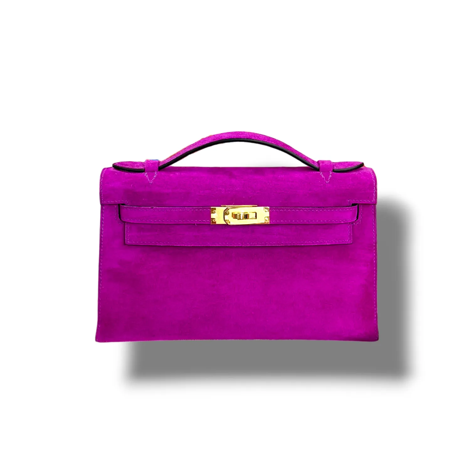 Сумка HERMES Kelly Pochette замша (22 см)