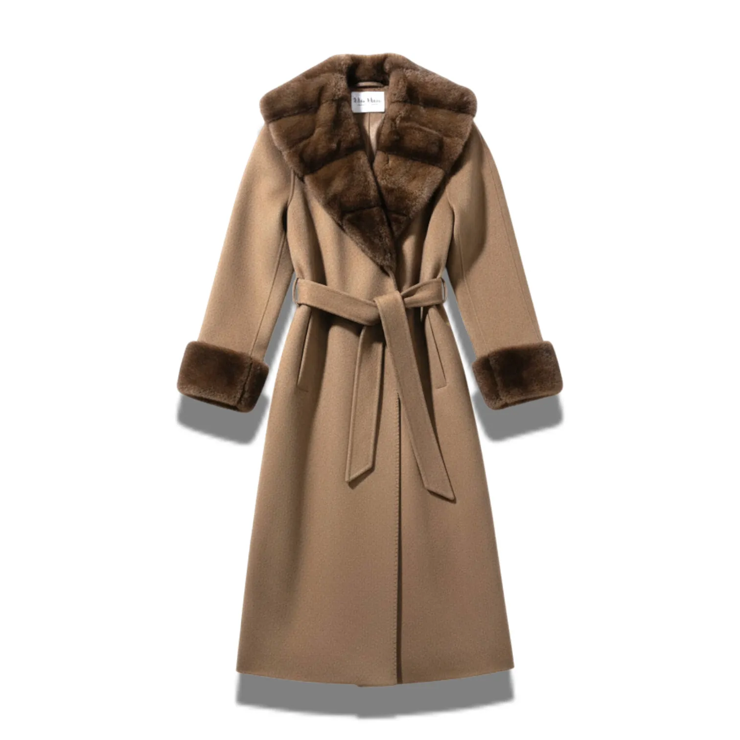 Пальто отделка норка MAX MARA