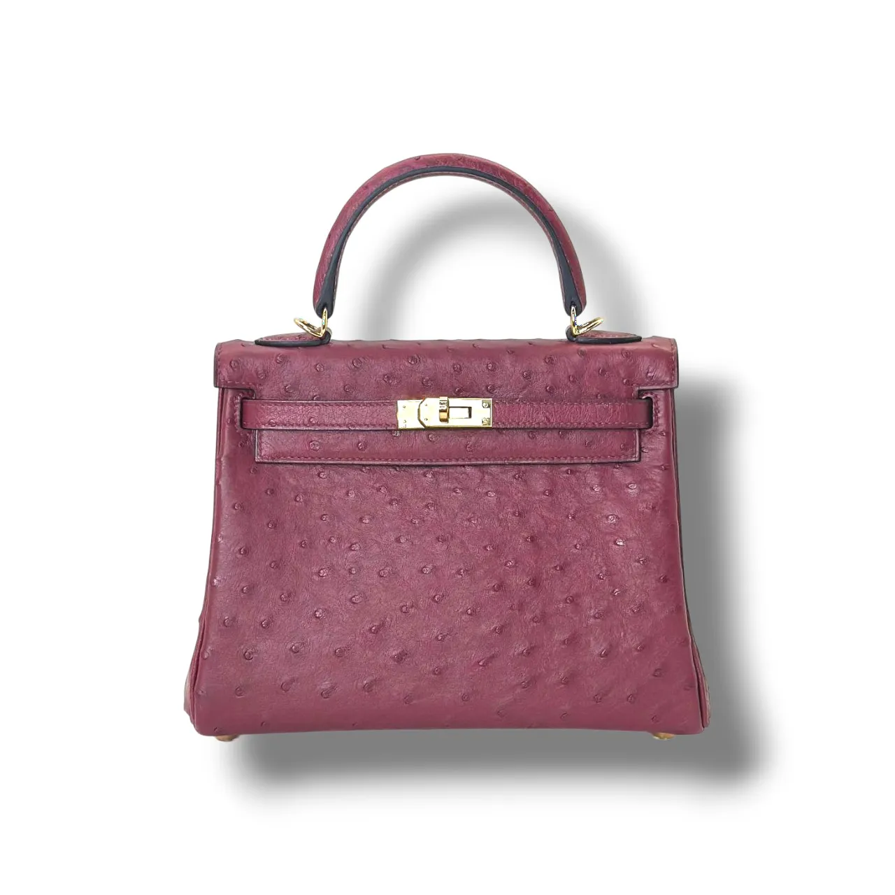 Сумка HERMES Kelly страус (25 см)