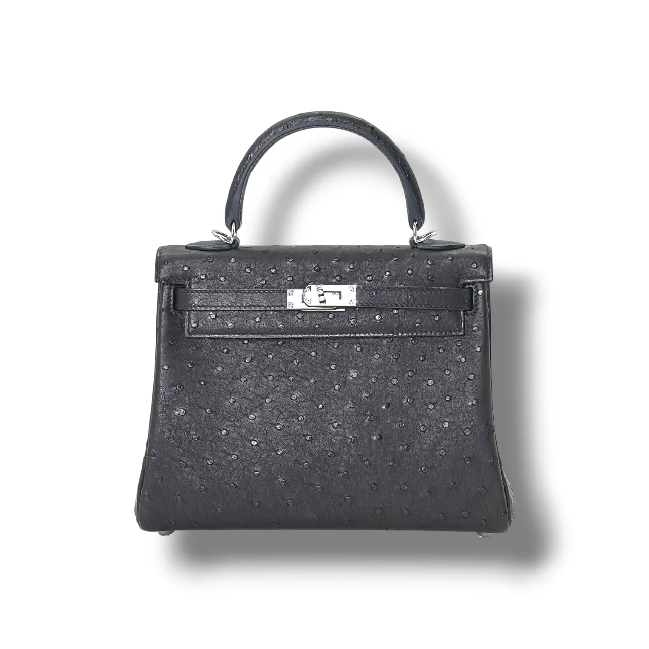 Сумка HERMES Kelly страус (25 см)