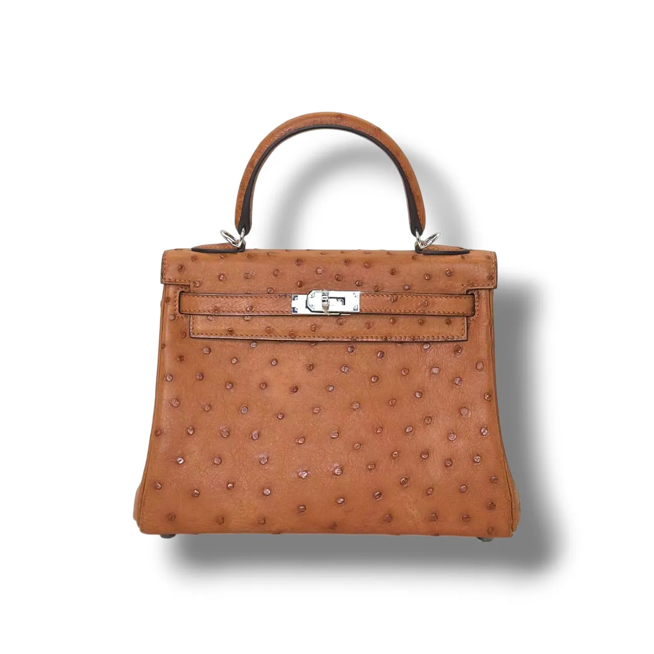 Сумка HERMES Kelly страус (25 см)