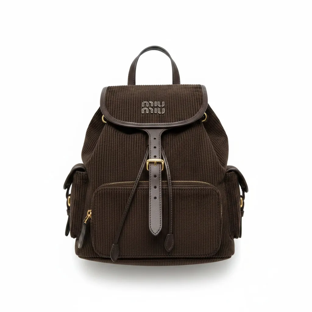 Рюкзак MIU MIU Canvas вельвет (25 см)