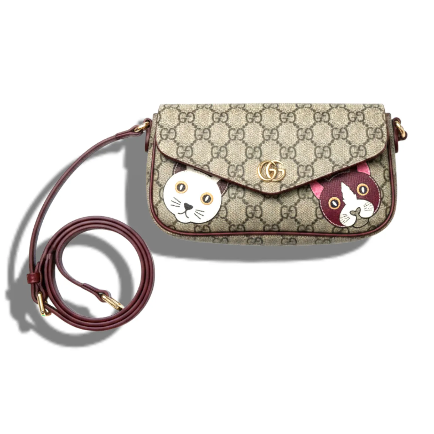 Сумка GUCCI Shoulder Bag with Cat Detail (22 см)