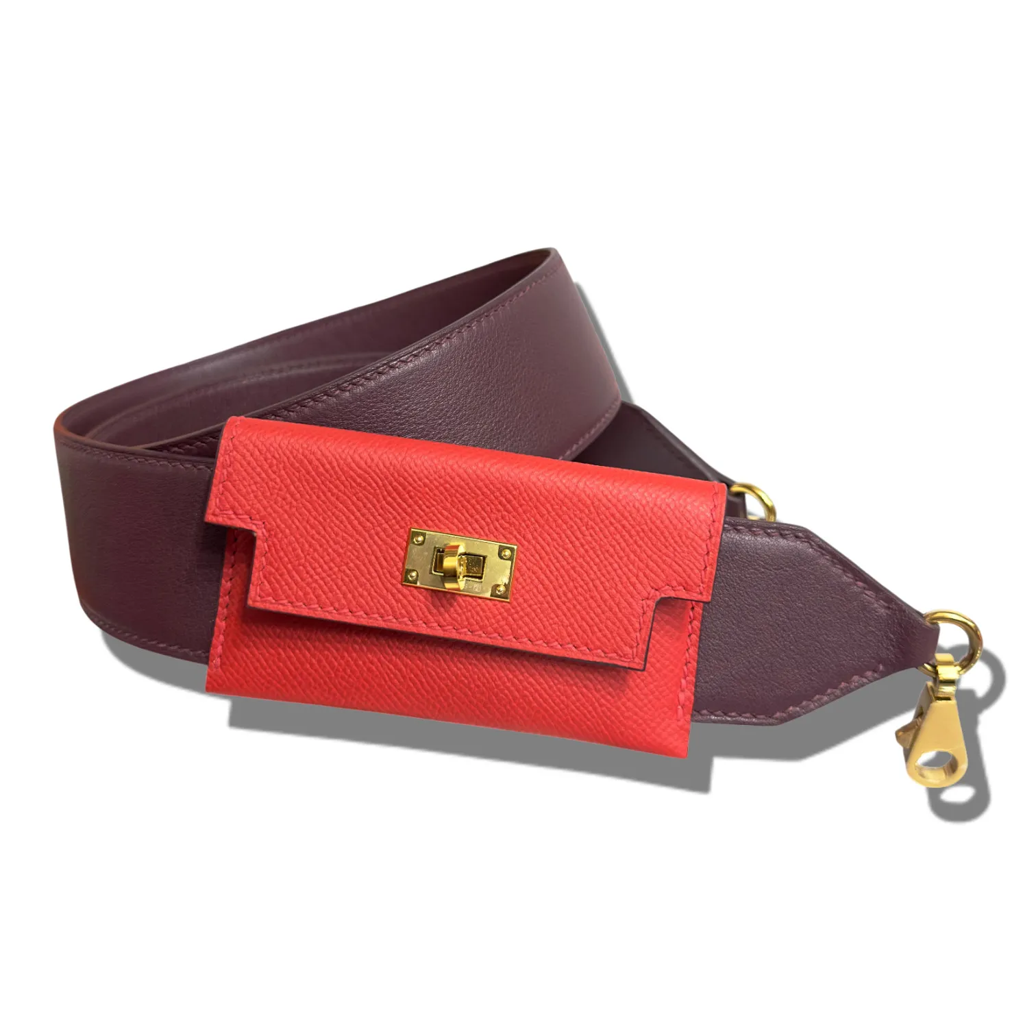Сумка на ремне HERMES Bandoulière avec poche Kelly (10 см)