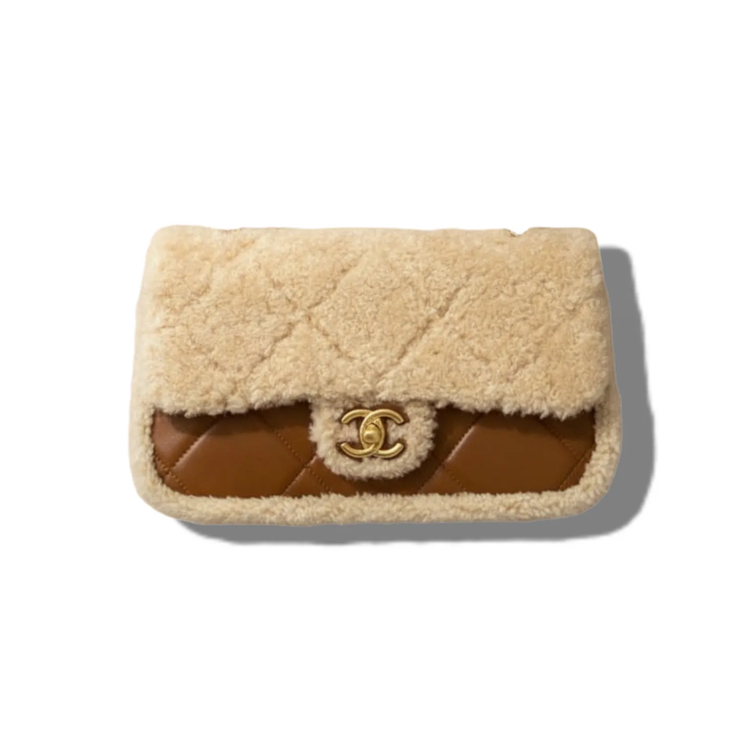 Сумка CHANEL Shearling and Lambskin Flap (25 см)