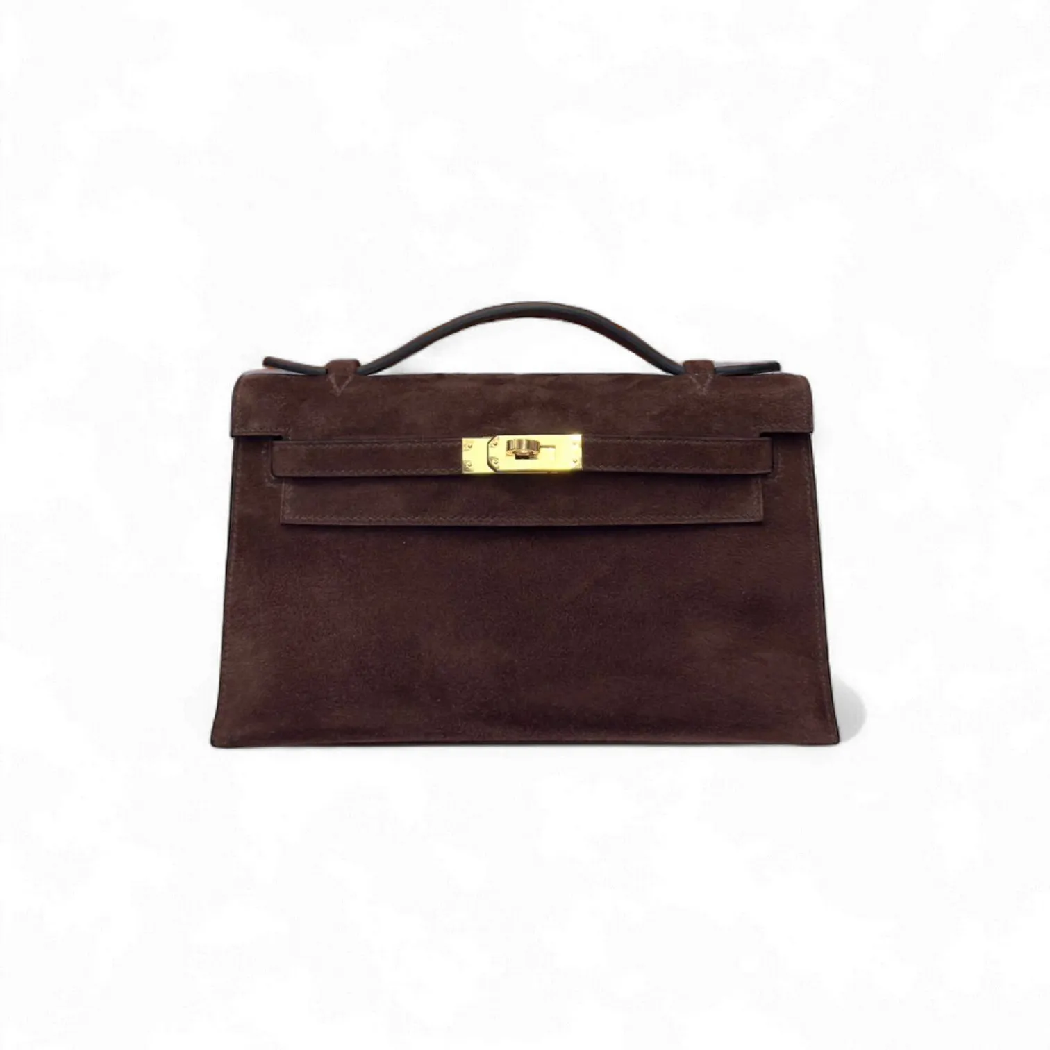 Сумка HERMES Kelly Pochette замша (22 см)