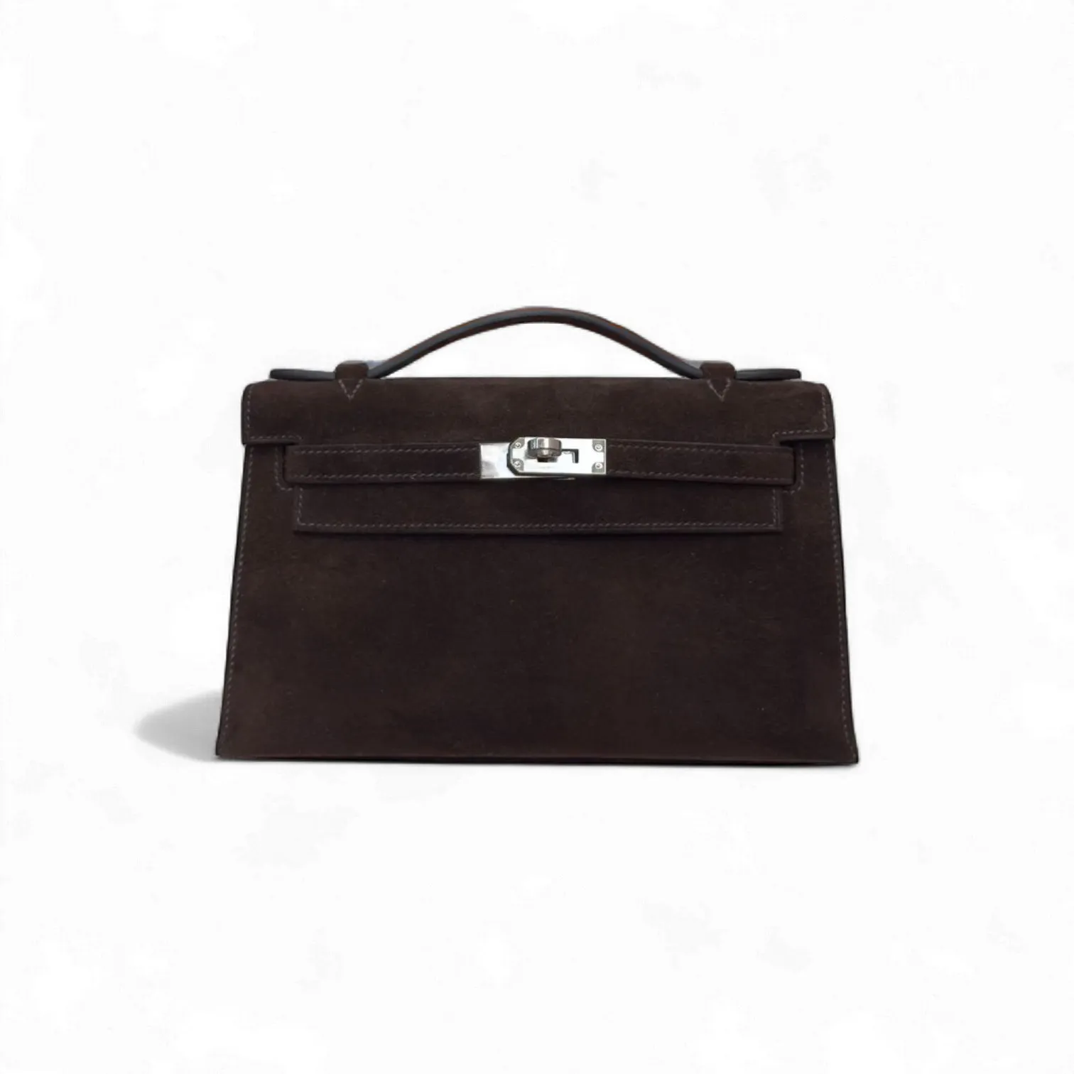 Сумка HERMES Kelly Pochette замша (22 см)