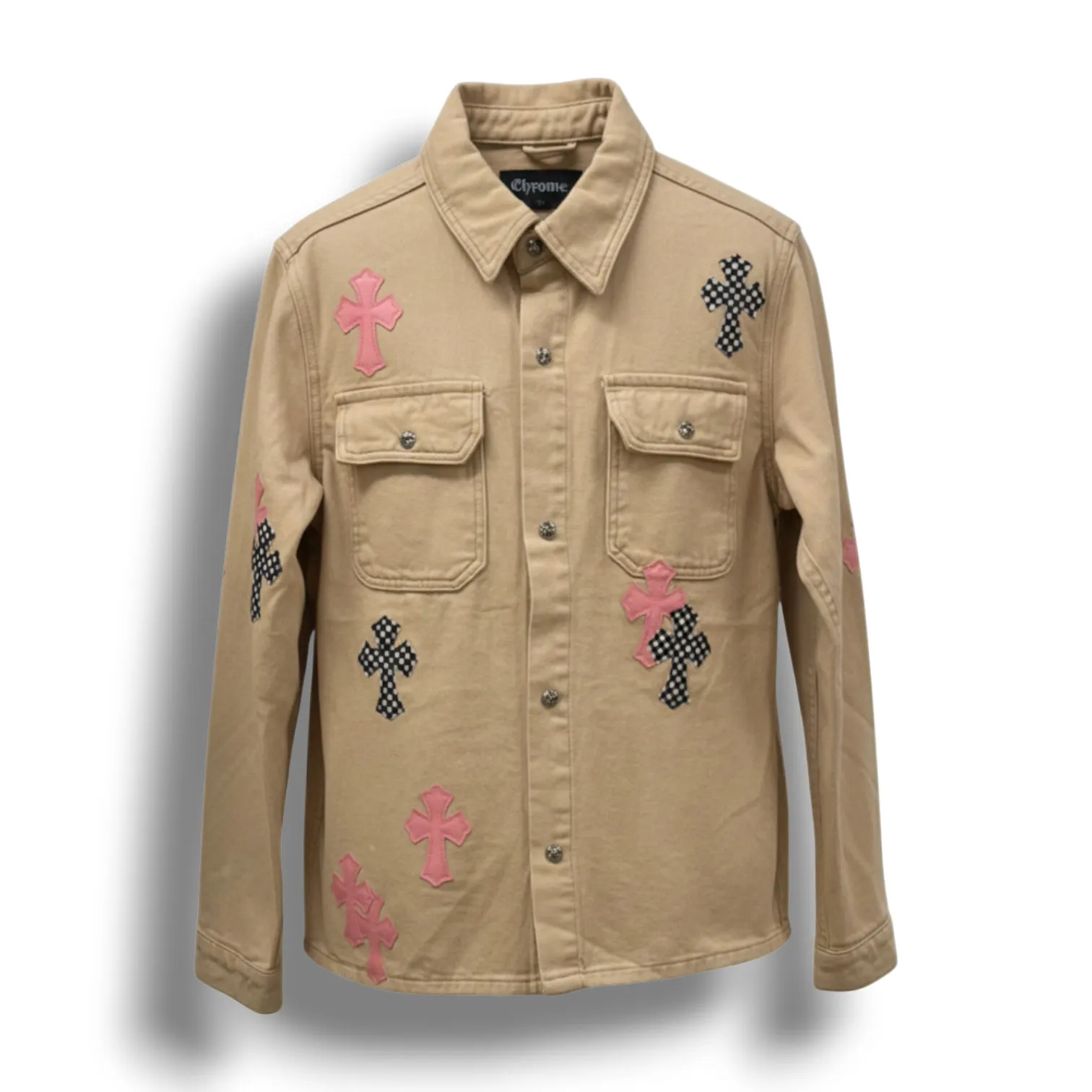 Джинсовая рубашка CHROME HEARTS