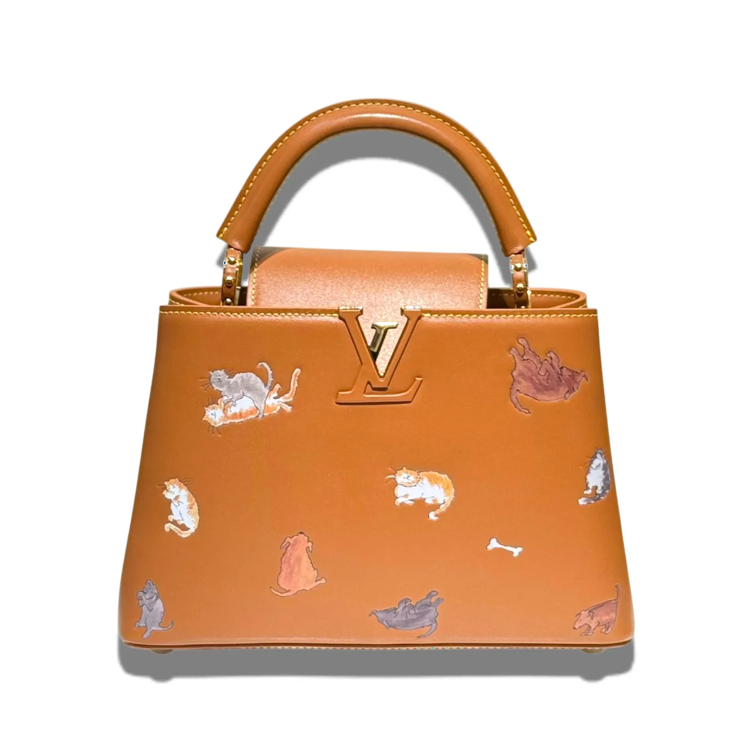 Сумка LOUIS VUITTON Capucines Cats (27 см)