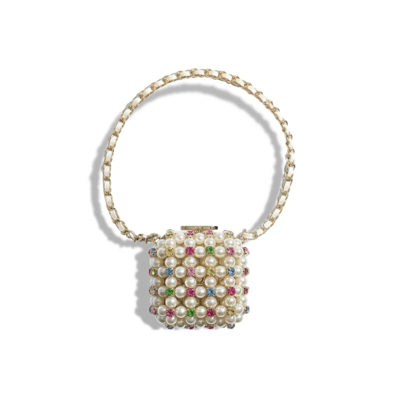 Клатч CHANEL Metal Pearl Minaudière CC Mini Evening (10 см)