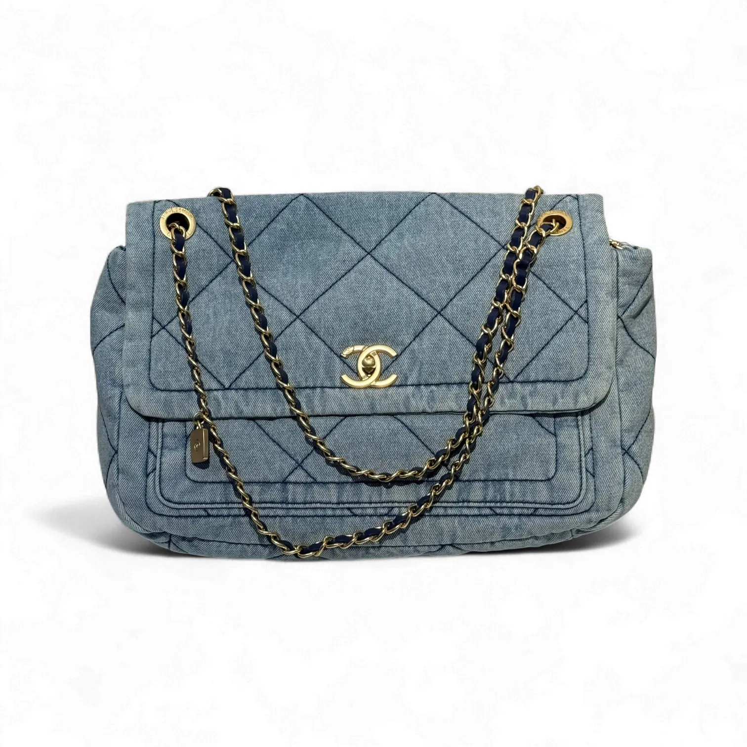 Сумка CHANEL Flap denim (33 см)