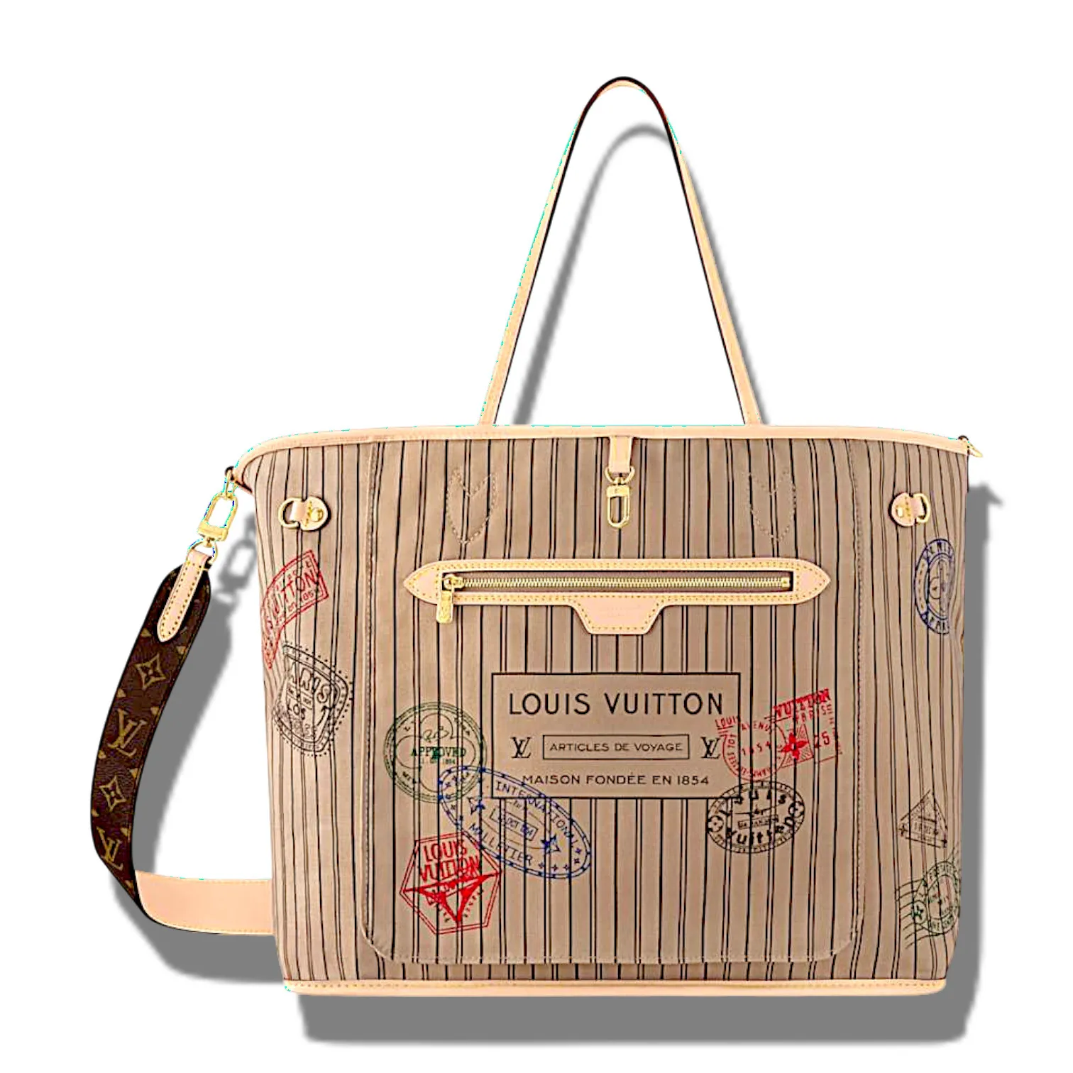 Сумка LOUIS VUITTON Neverfull Inside Out (39 см) (1)