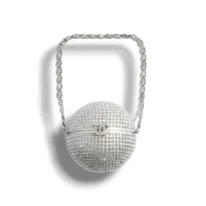 Клатч CHANEL Minaudiere Round Crystal Ball (14 см)