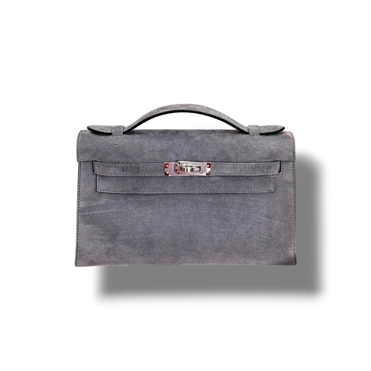 Сумка HERMES Kelly Pochette замша (22 см)