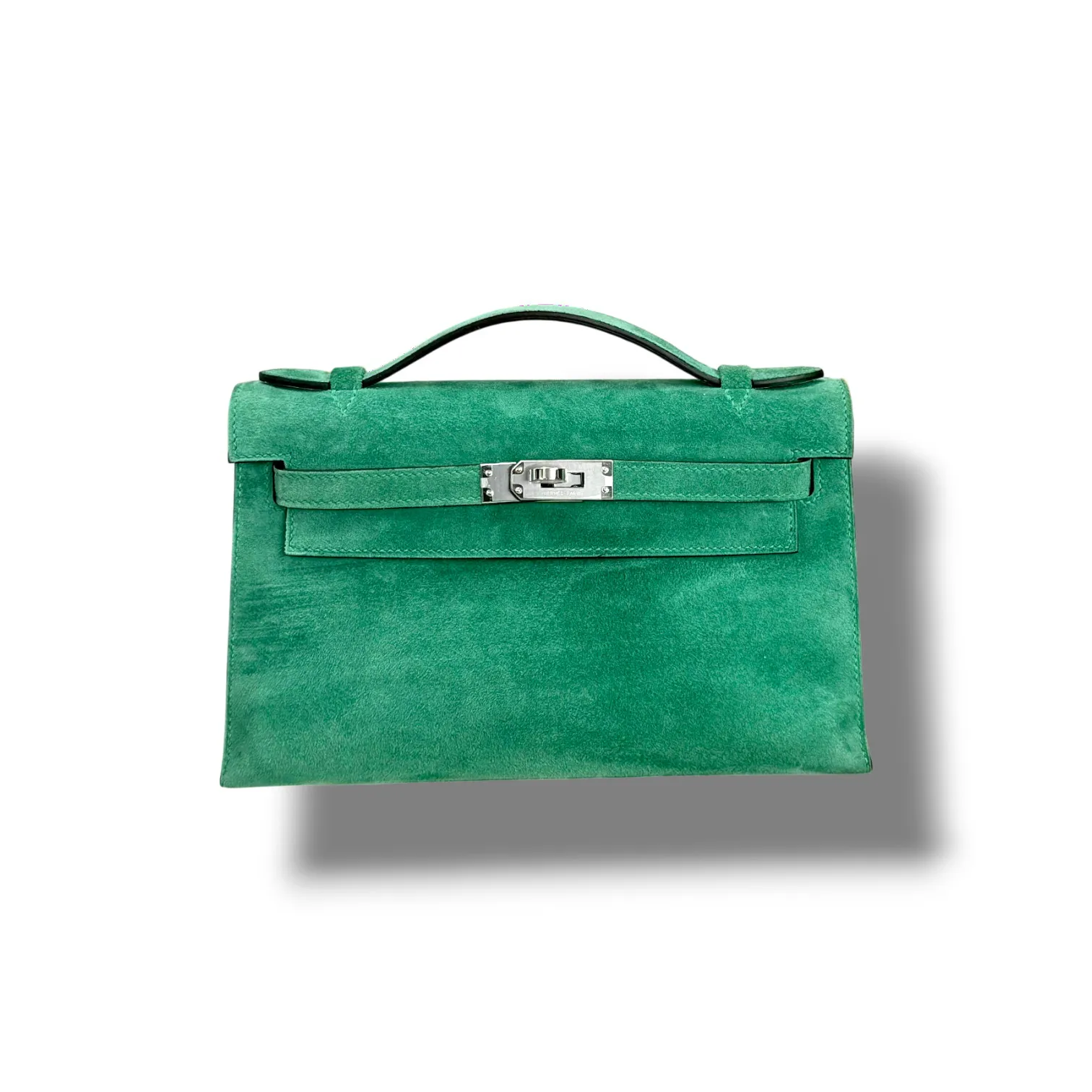 Сумка HERMES Kelly Pochette замша (22 см)