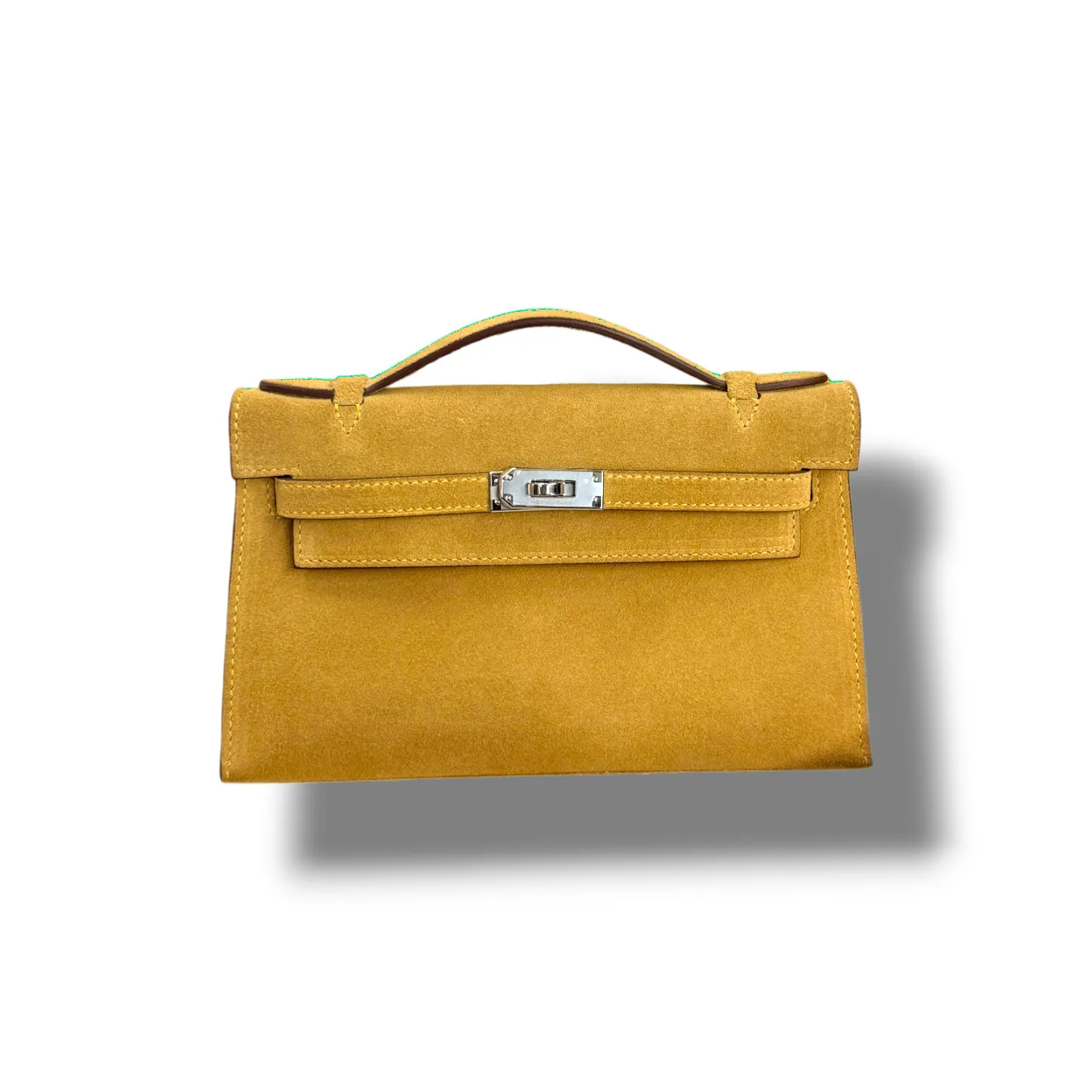 Сумка HERMES Kelly Pochette замша (22 см)