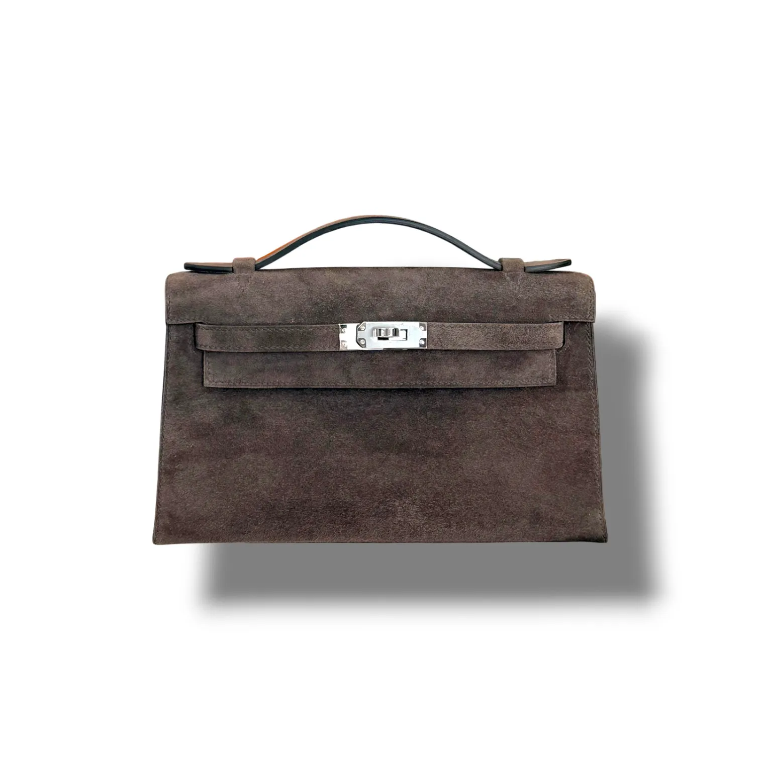 Сумка HERMES Kelly Pochette замша (22 см)